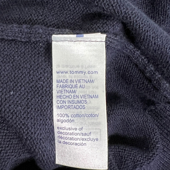 Tommy Hilfiger Mens Sweater 1/2 Half Zip Mock Turtleneck Navy Blue, Sz XL - Picture 12 of 14